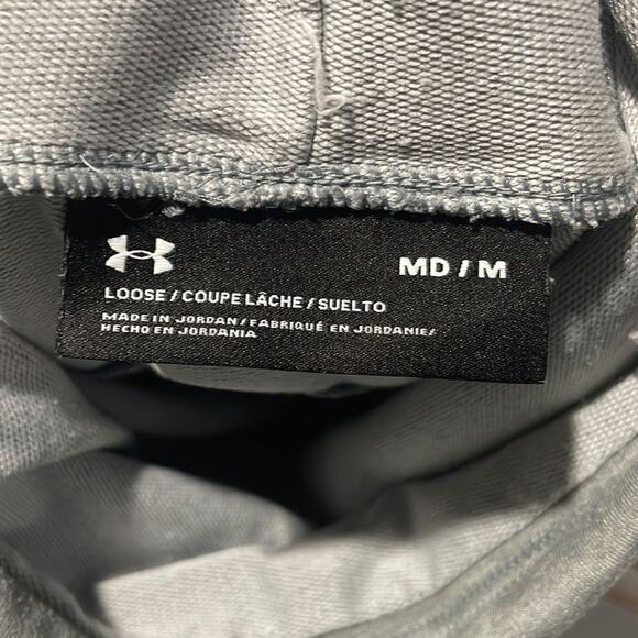 Under Armour Women's Size M Pullover Sweatshirt Cowel Neck Gray Athletic Hoodie - Picture 5 of 5